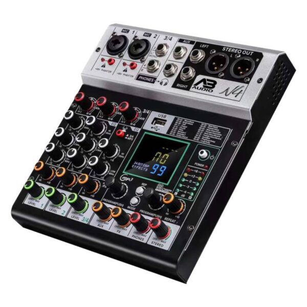A3 Audio Nano4 4-channel USB,BT with Digital Effects Mixer - Image 2