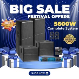 Complete 5600W Audio Setup