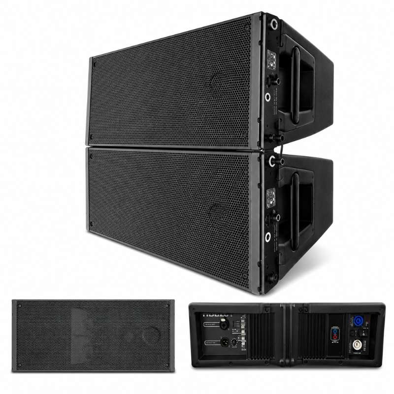 A3 Audio AT20A Active Dual 10 Inch Line Array Speaker with DSP and Class D Amplifier