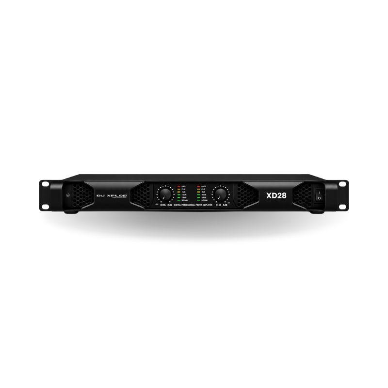 DJ XPLOD XD28 Professional Class-D 2 Channel Power Amplifier Front Panel